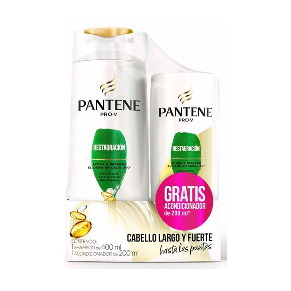 Shampoo Restauración Pantene 400ml. + Acondicionador 200ml.