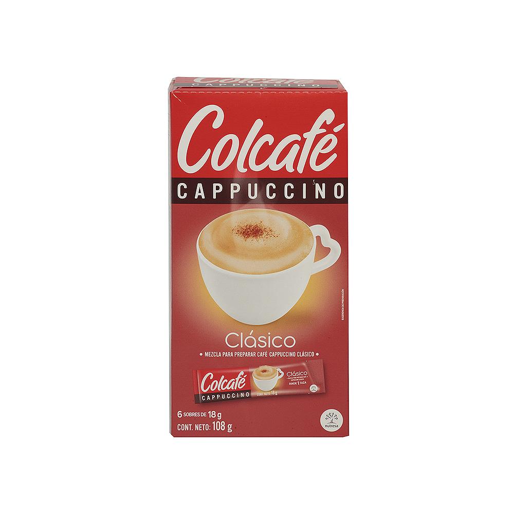Café Instantáneo Capuccino Clásico Colcafé 6 Sobres
