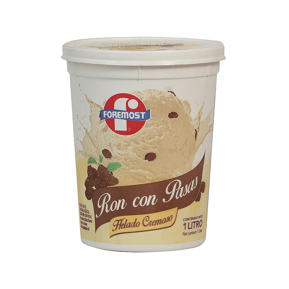 Helado Ron Con Pasas Foremost