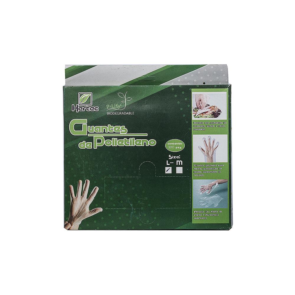 Guante Desechable Biodegradable Talla L Hertec