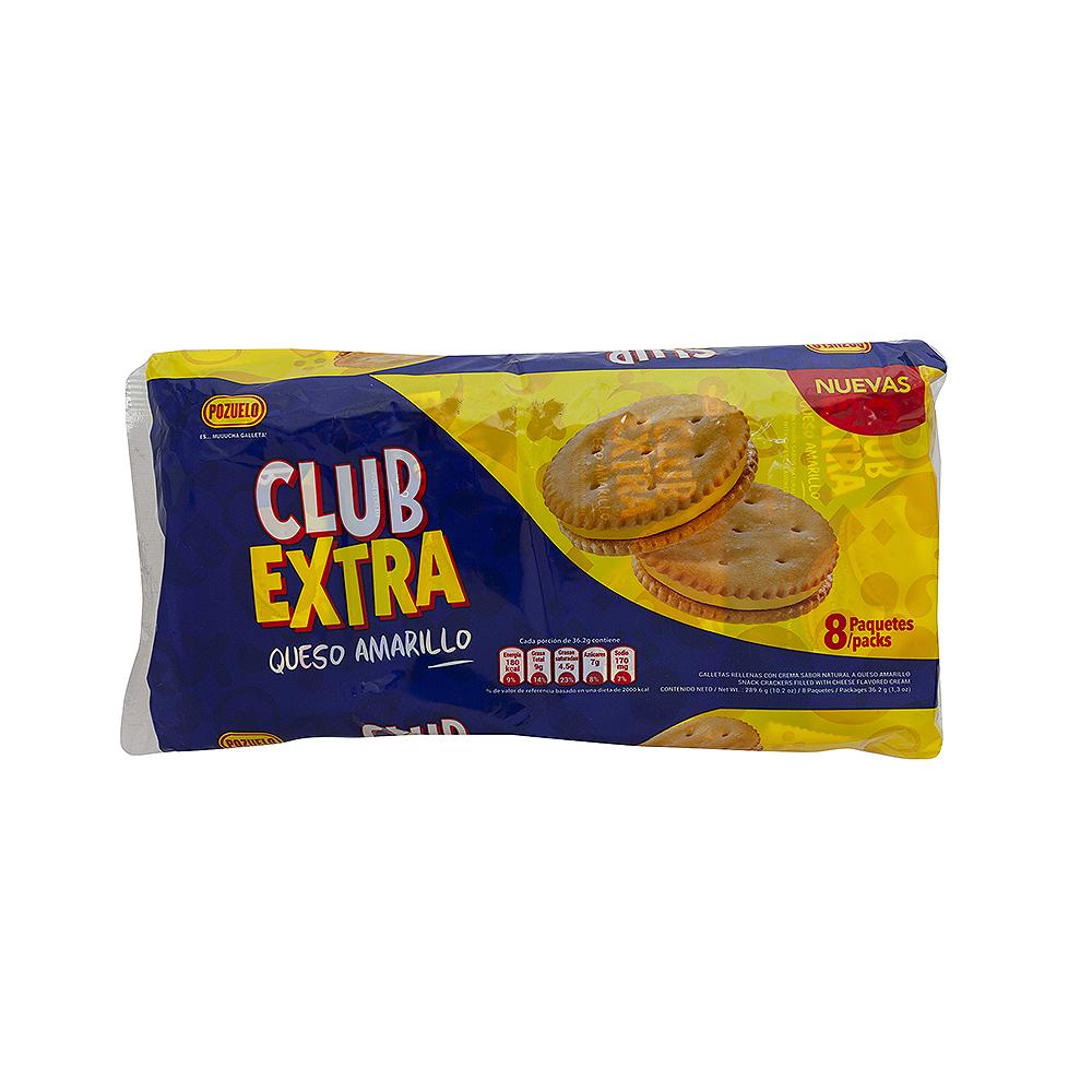 Club Extra Galleta Queso Amarillo 8 Pack