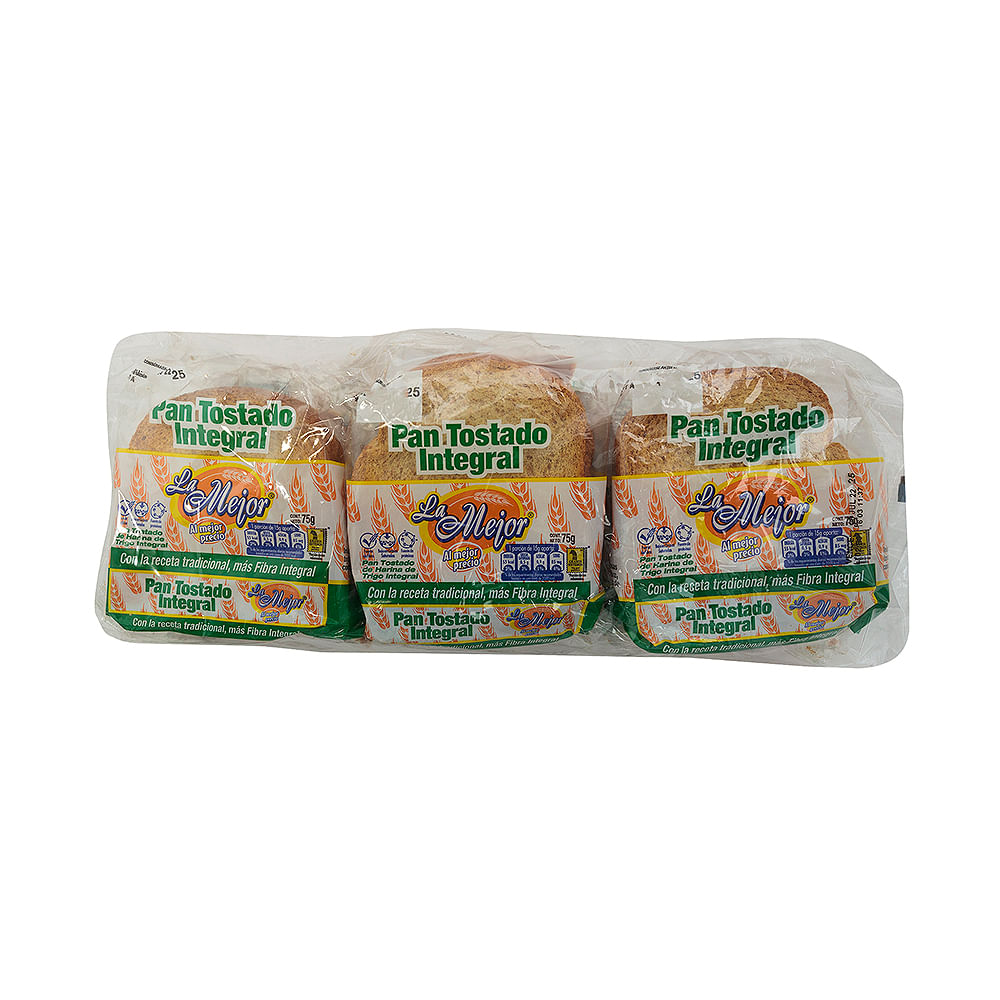 Pan Tostado Integral La Mejor