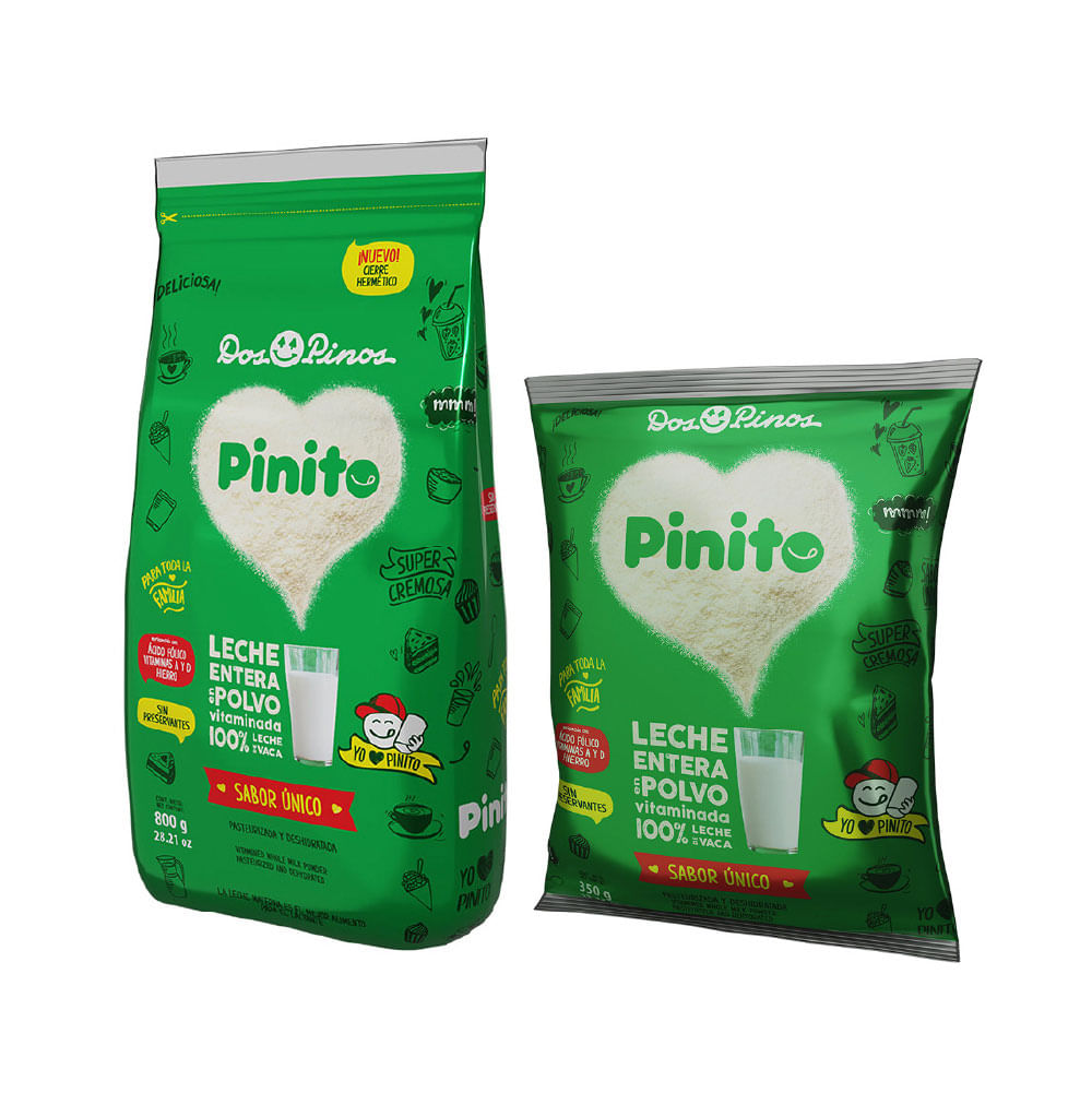Leche Entera Pinito 800 + 350 g