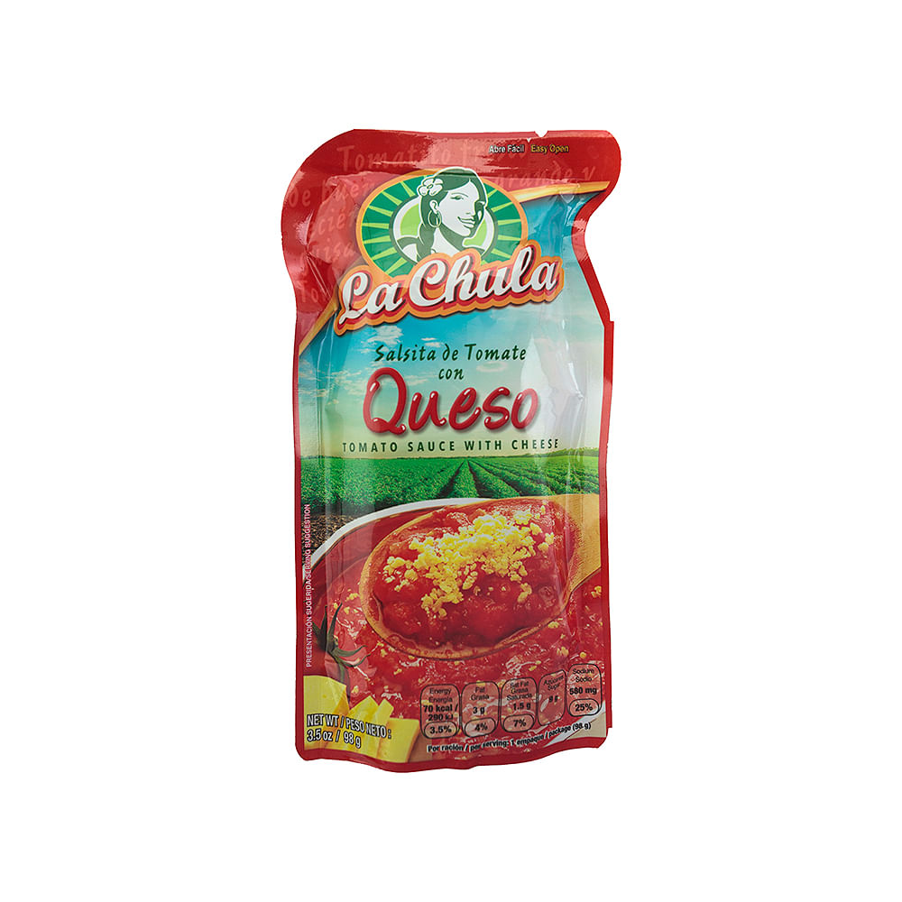 Salsita Tomate Queso La Chula