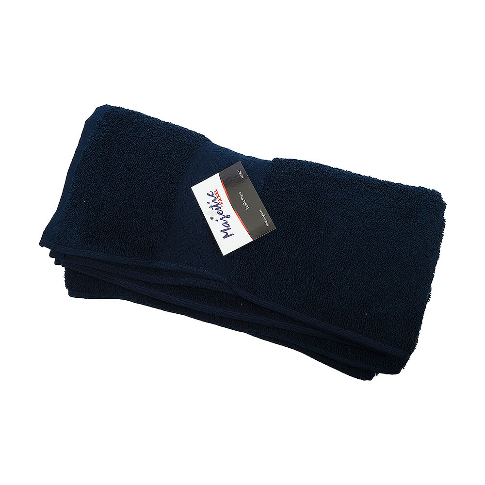 Toalla Baño Playa Navy Azul Majestic
