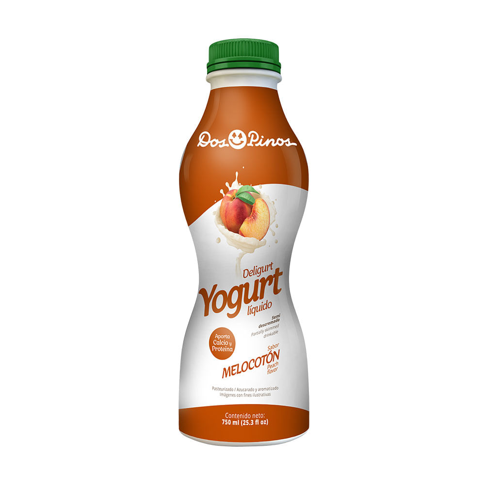 Yogurt Líquido Melocotón Deligurt Dos Pinos