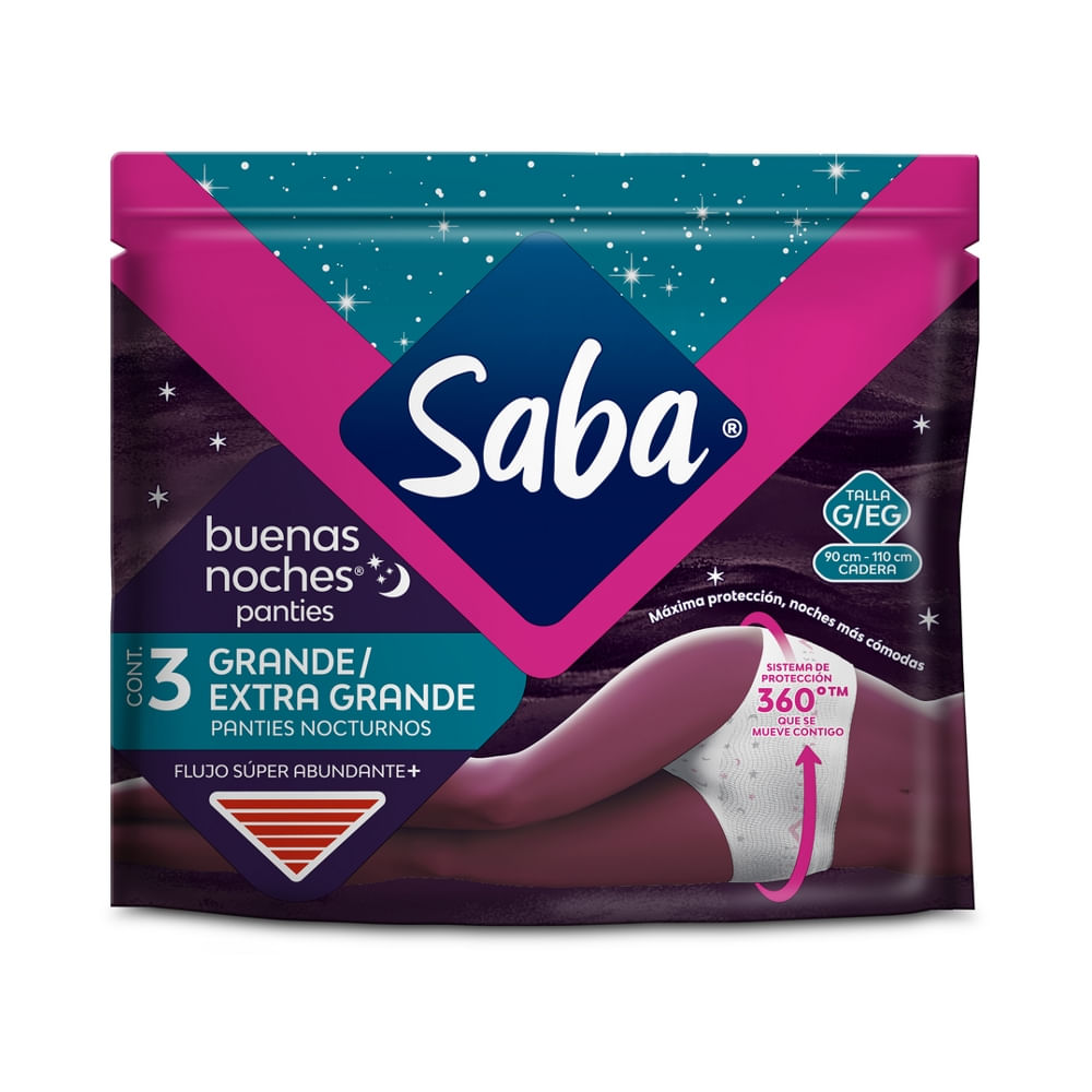 Panties Buenas Noches Talla G Saba