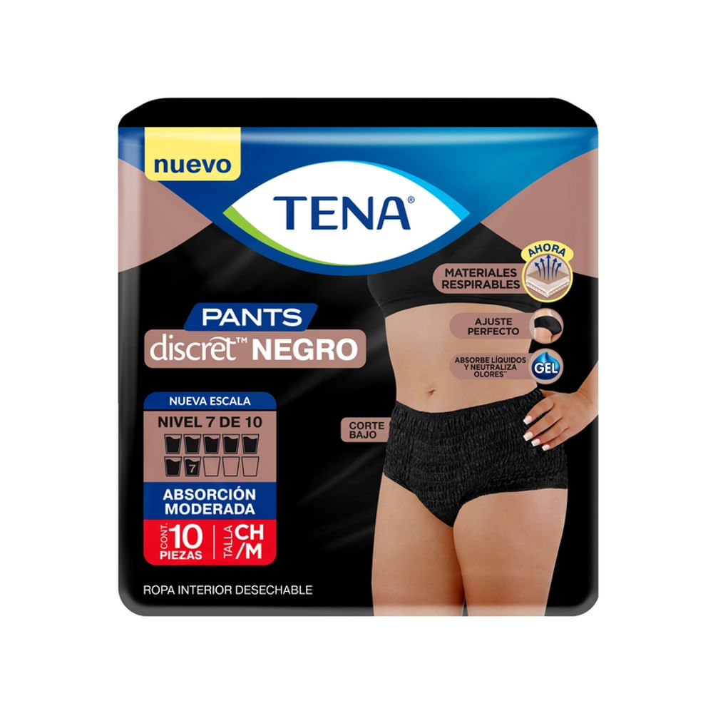 Tena Ropa Interior Talla M Discret Negro