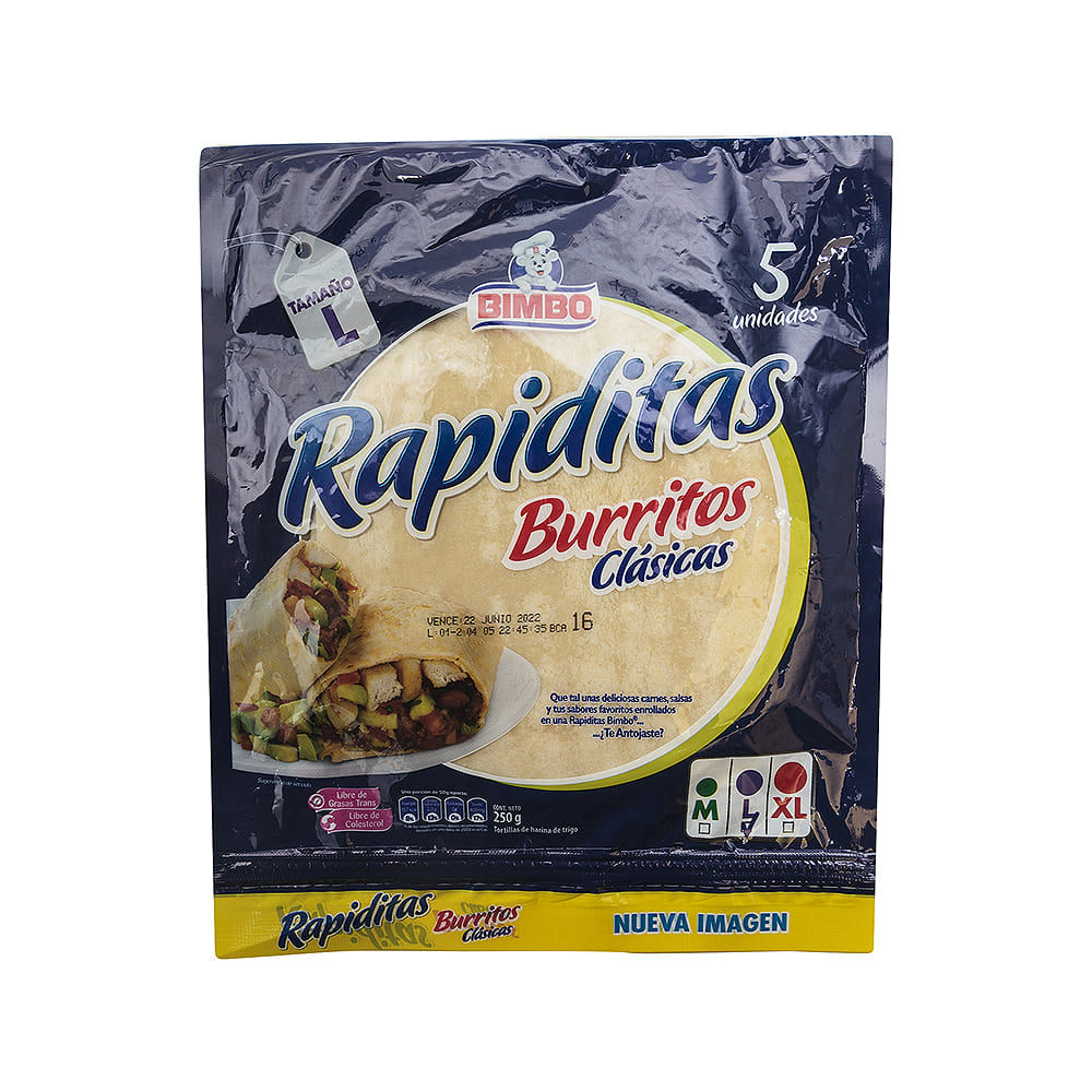 Tortillas Harina Rapiditas Bimbo
