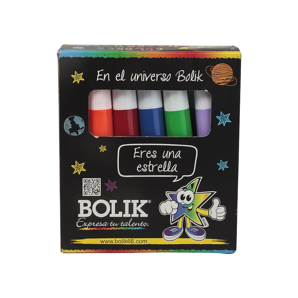 Marcador Grueso Lavable Bolik Caja