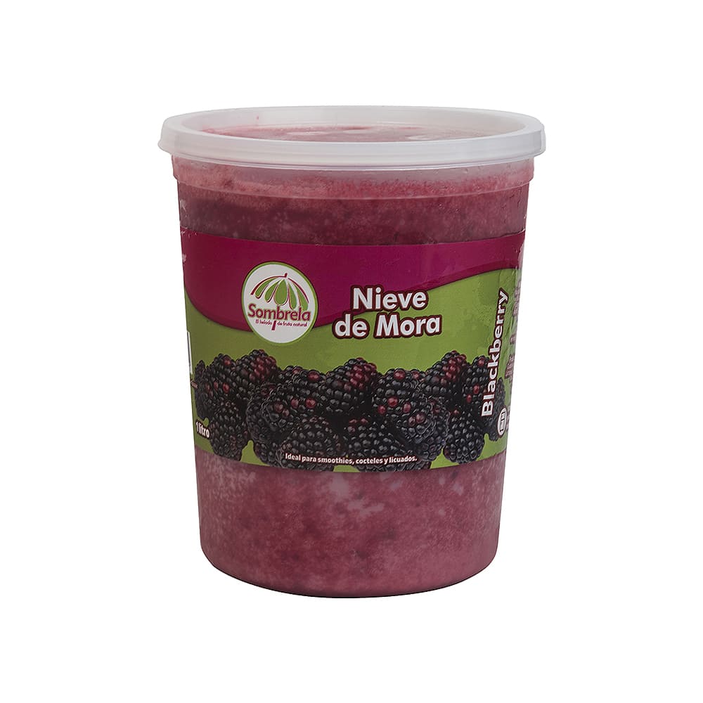 Helado De Nieve Mora Sombrela