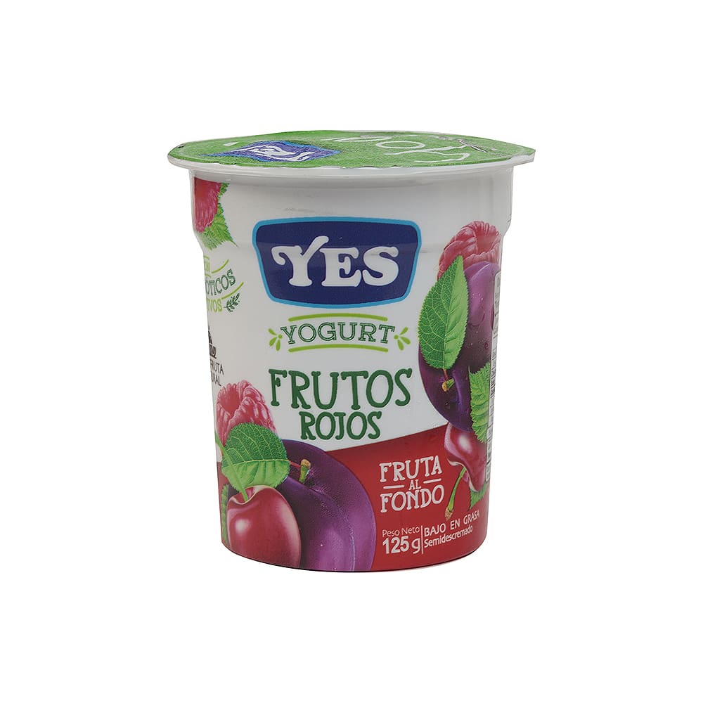 Yogurt Frutos Rojos Fondo Frutado Yes