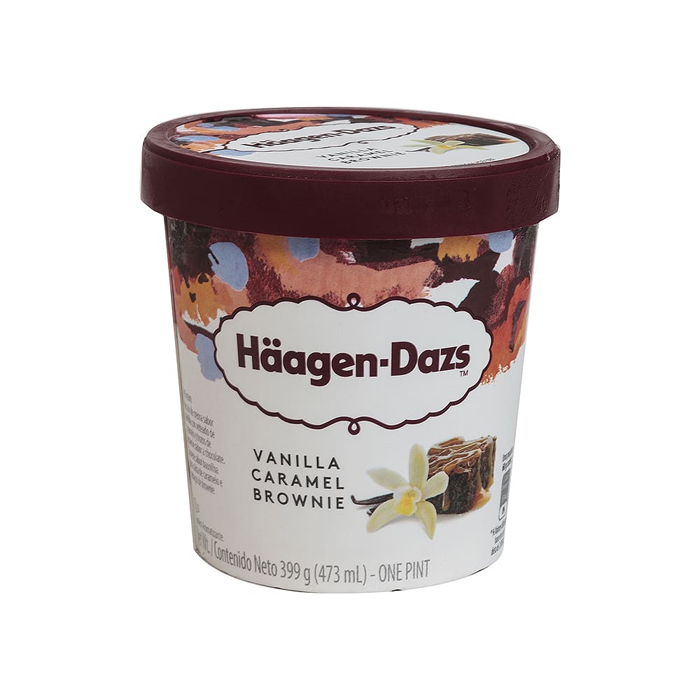 Helado Vainilla Caramelo Brownie Haagen Dazs