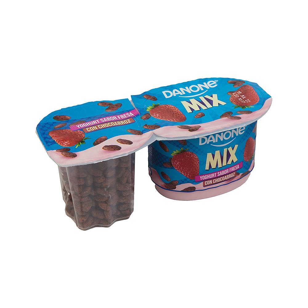 Yogurt Fresa Con Chocoarroz Danone