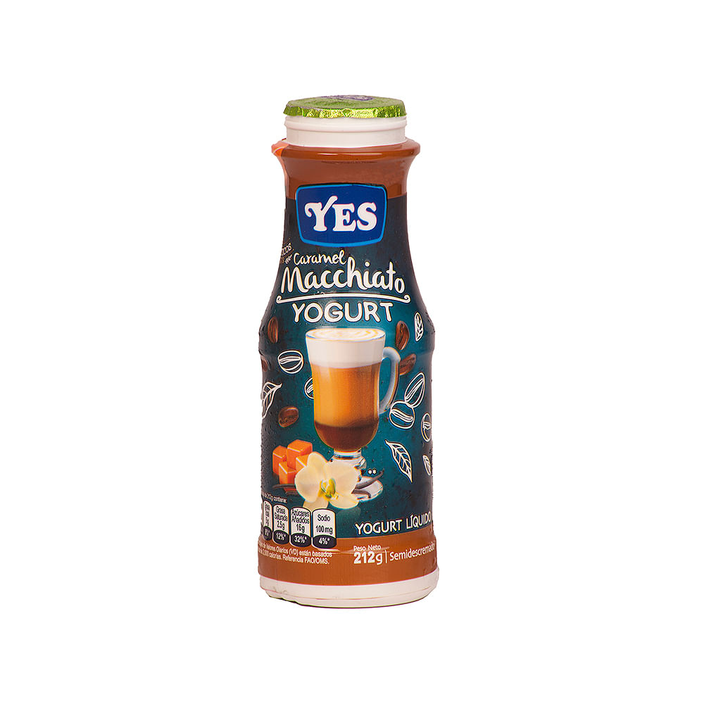 Yogurt Líquido Caramelo Macchiato Yes