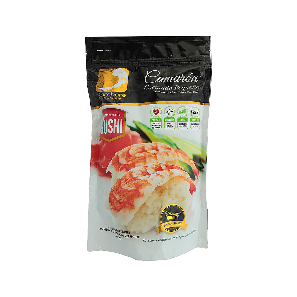Camarón Cocinado Pequeño Sushi Gambore