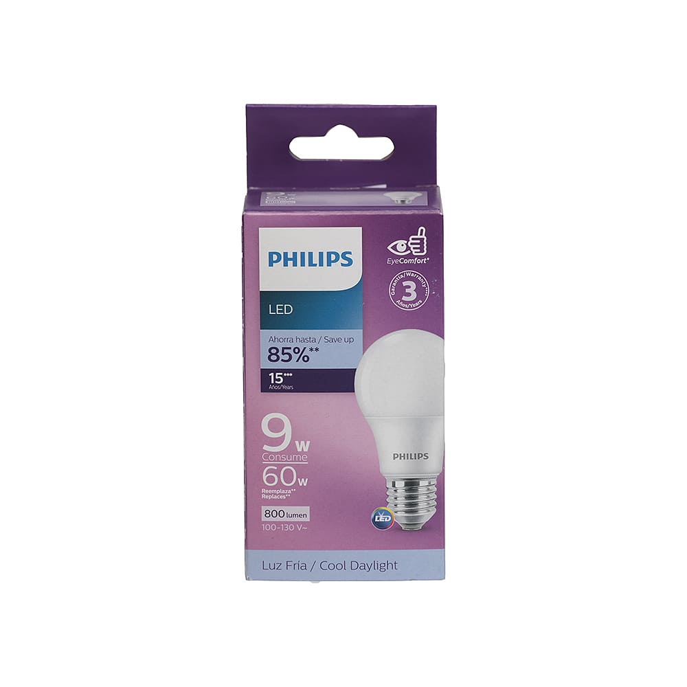 Foco Led 9W Luz Fría Philips