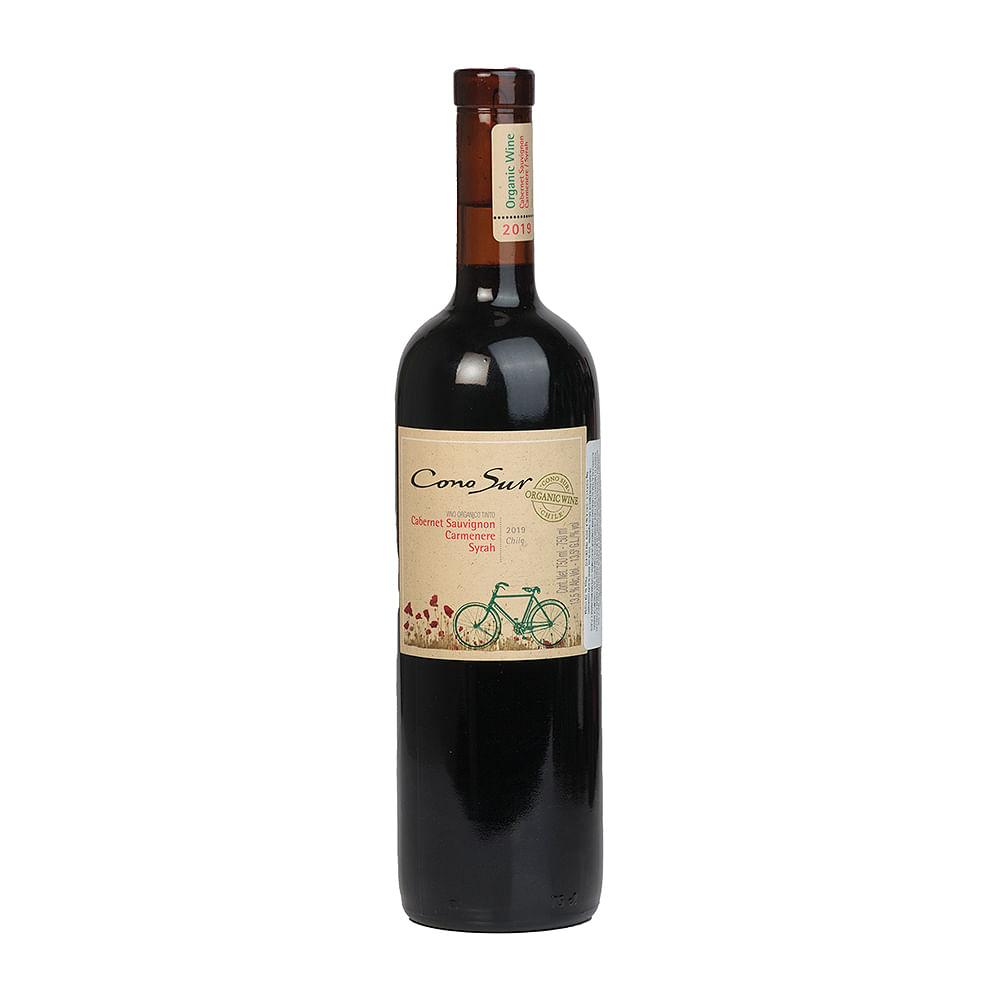 Vino Cabernet Sauvignon Carmenere Syrah Orgánico Con Sur