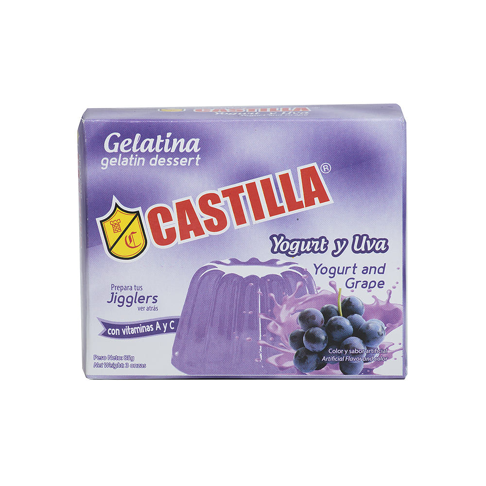 Gelatina Yogurt Y Uva Castilla