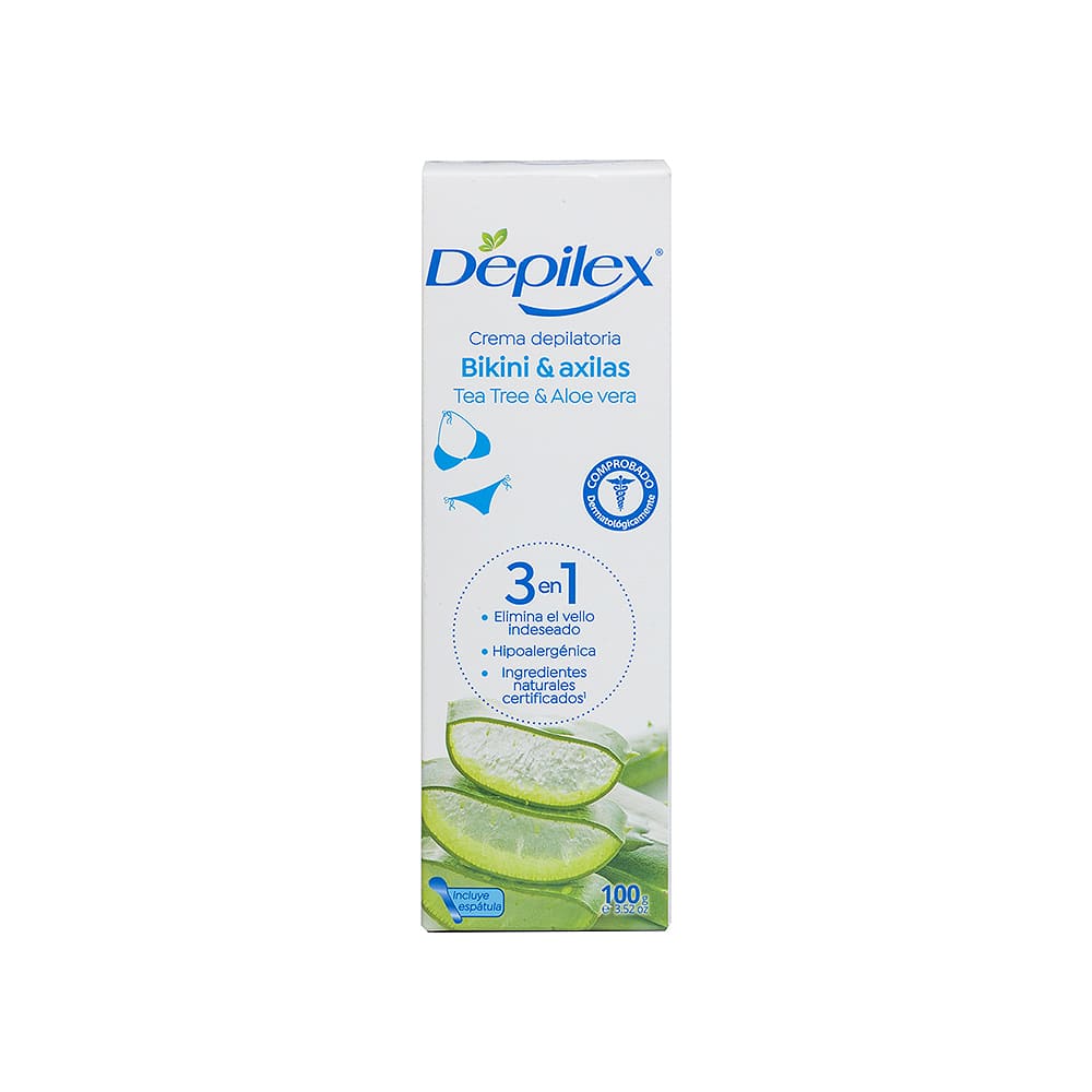 Crema Depiladora Bikini & Axila Té & Aloe Vera Depilex