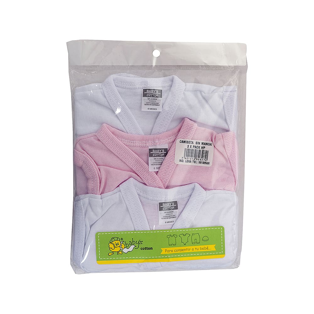 Camiseta Sin Manga Baby Cotton