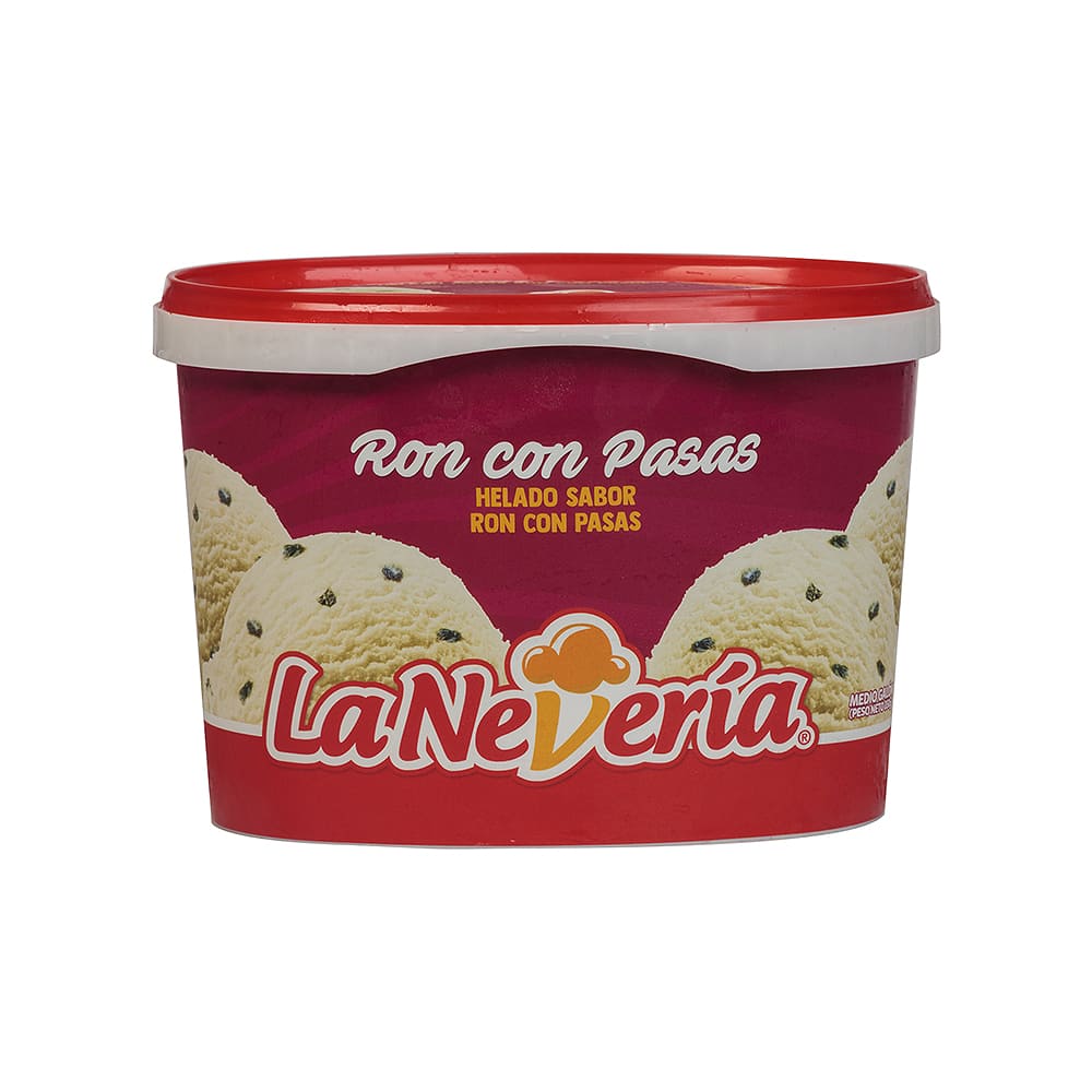 Helado Ron Con Pasas La Nevería