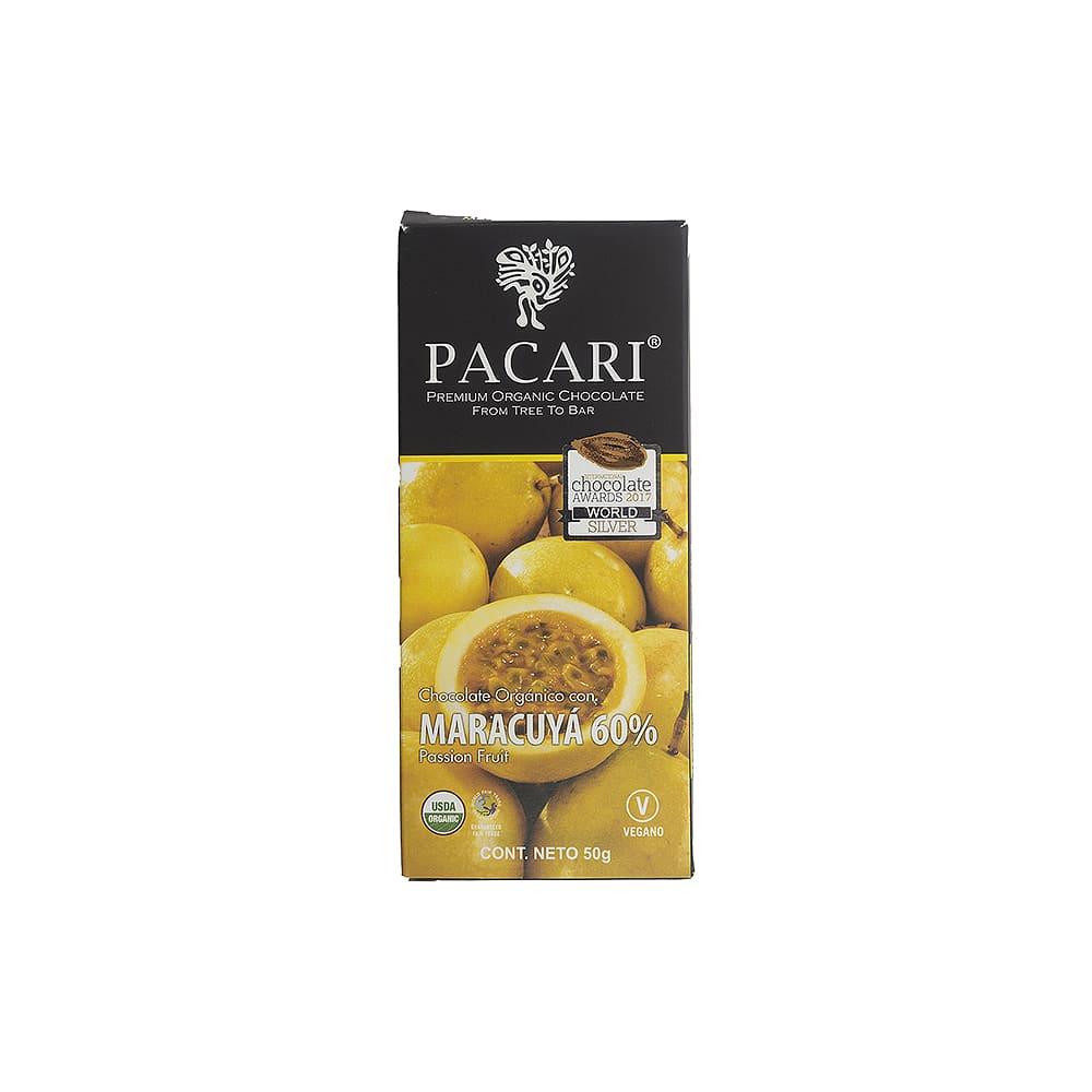 Pacari Chocolate Orgánico Maracuyá Orgánico