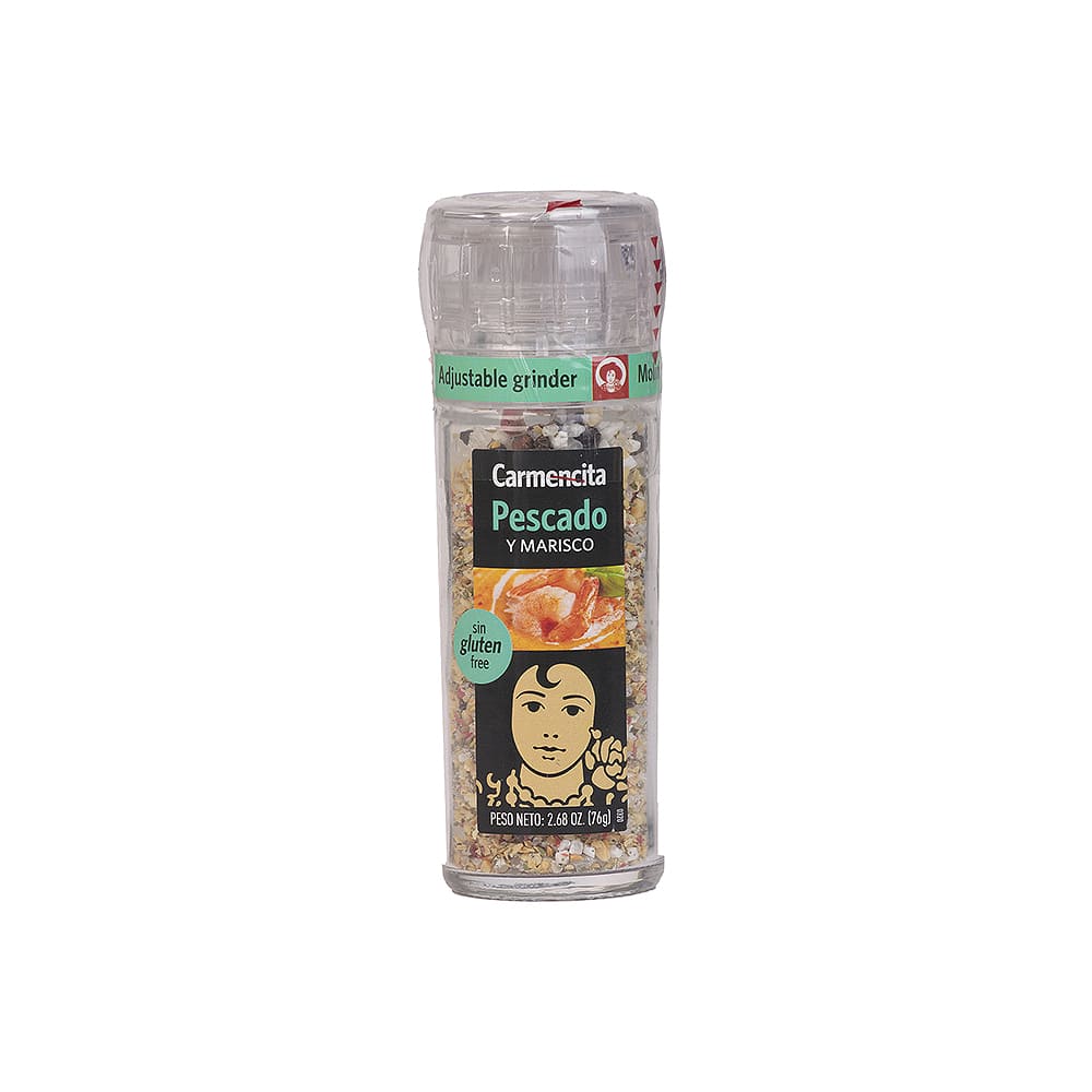 Sazonador Pescado Mariscos Sin Gluten Carmencita Frasco