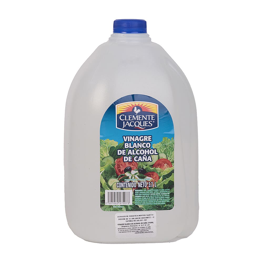 Vinagre Blanco Alcohol De Caña Clemente