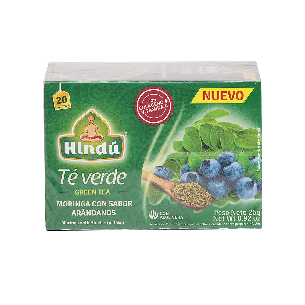 Té Verde Moringa Arándano Hindú