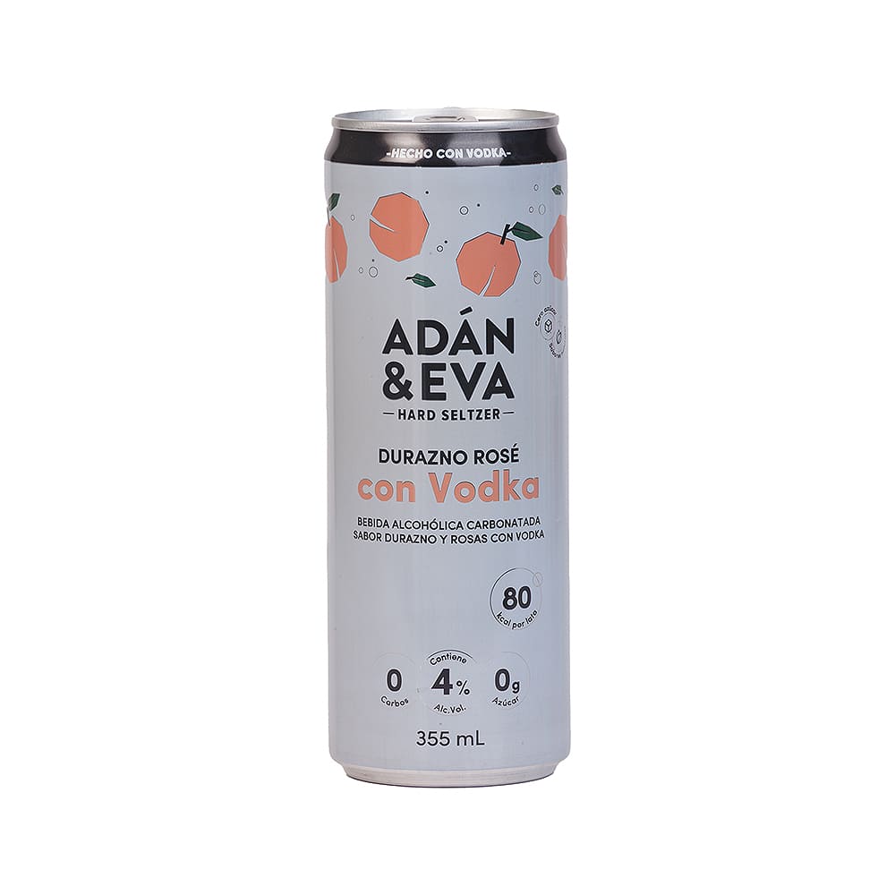 Cooler Durazno Rosé Con Vodka Adan & Eva Lata