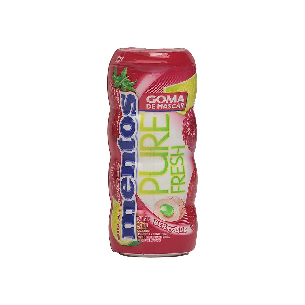 Chicle Pure Fresh Berry Lime Mentos Bote