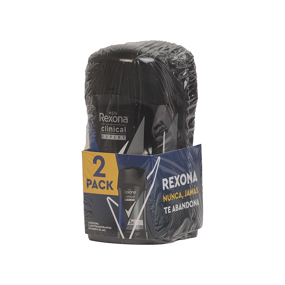 Desodorante Hombre Clinical Expert Rexona Barra 2 Pack