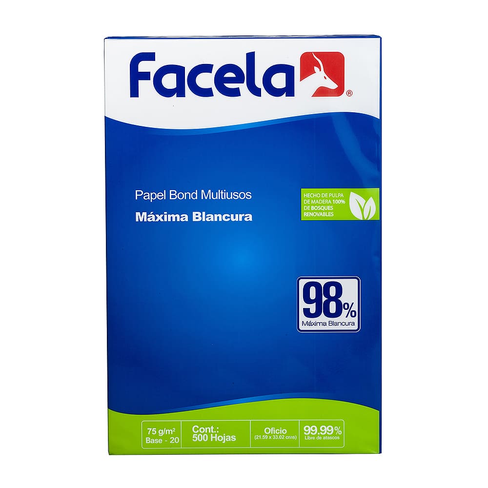 Resma Papel Bond Oficio Facela