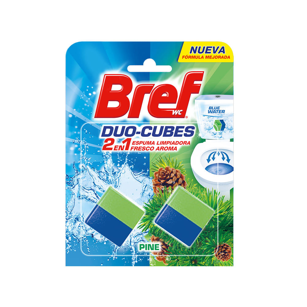 Desinfectante Baño Duo Cubos Pino Bref
