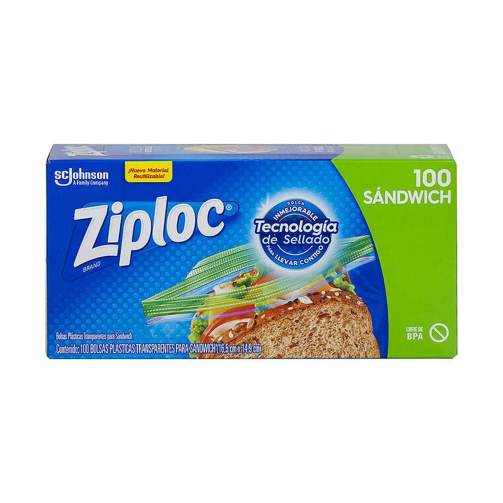 Bolsa Sándwich Autosellable Ziploc