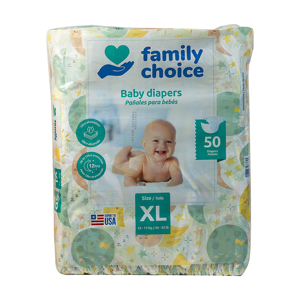 Pañal Desechable Talla XL Family Choice