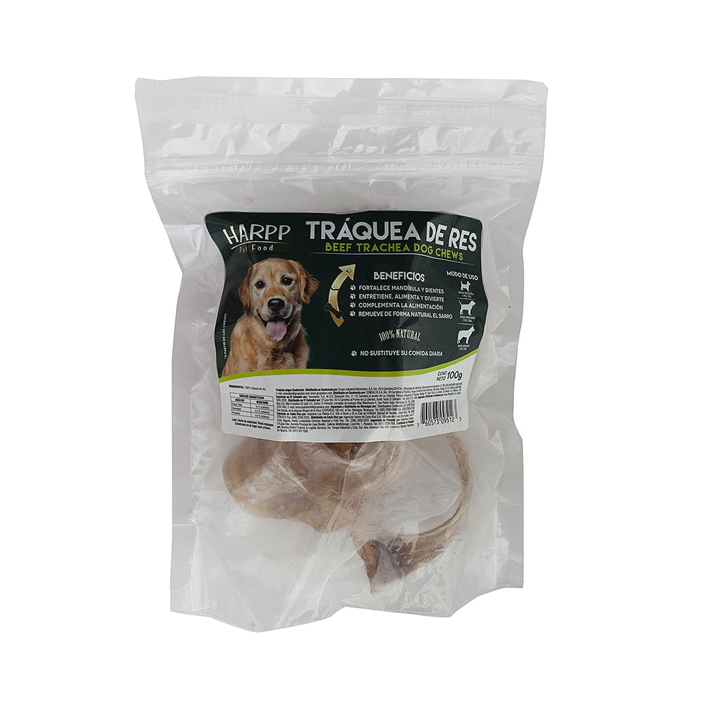 Snack Para Perro Tráquea De Res Harpp