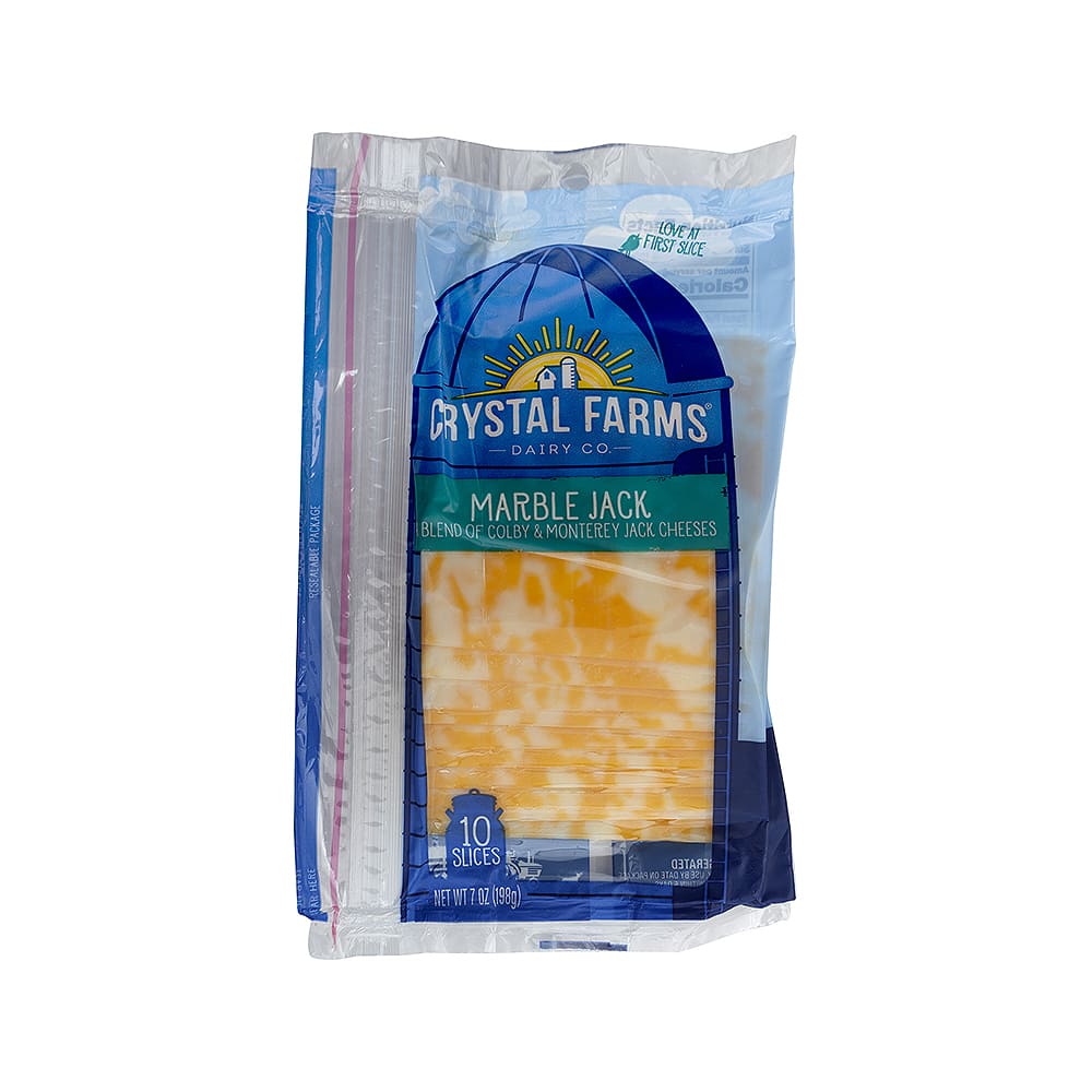 Queso Marble Jack Rodajado Crystal Farms