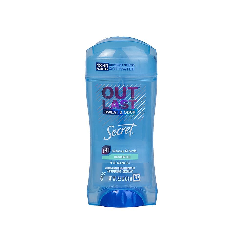 Desodorante Mujer Out Last Unscented Secret Gel