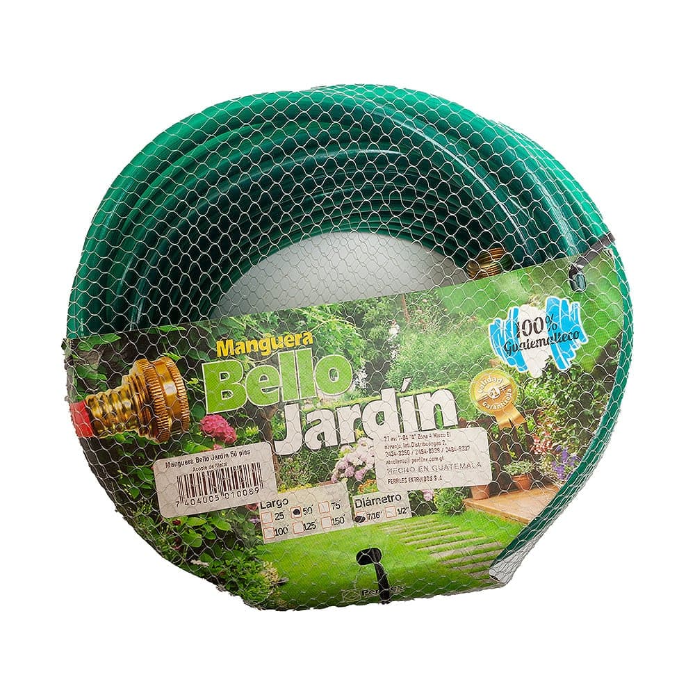 Manguera Con Acople Metal Bello Jardin