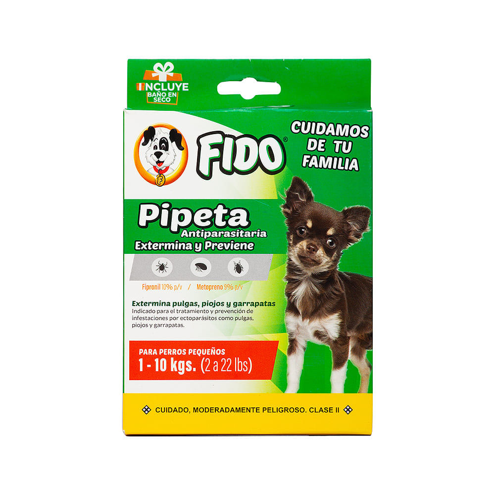 Pipeta Antiparasitaria Para Perro 1-10kg. Fido