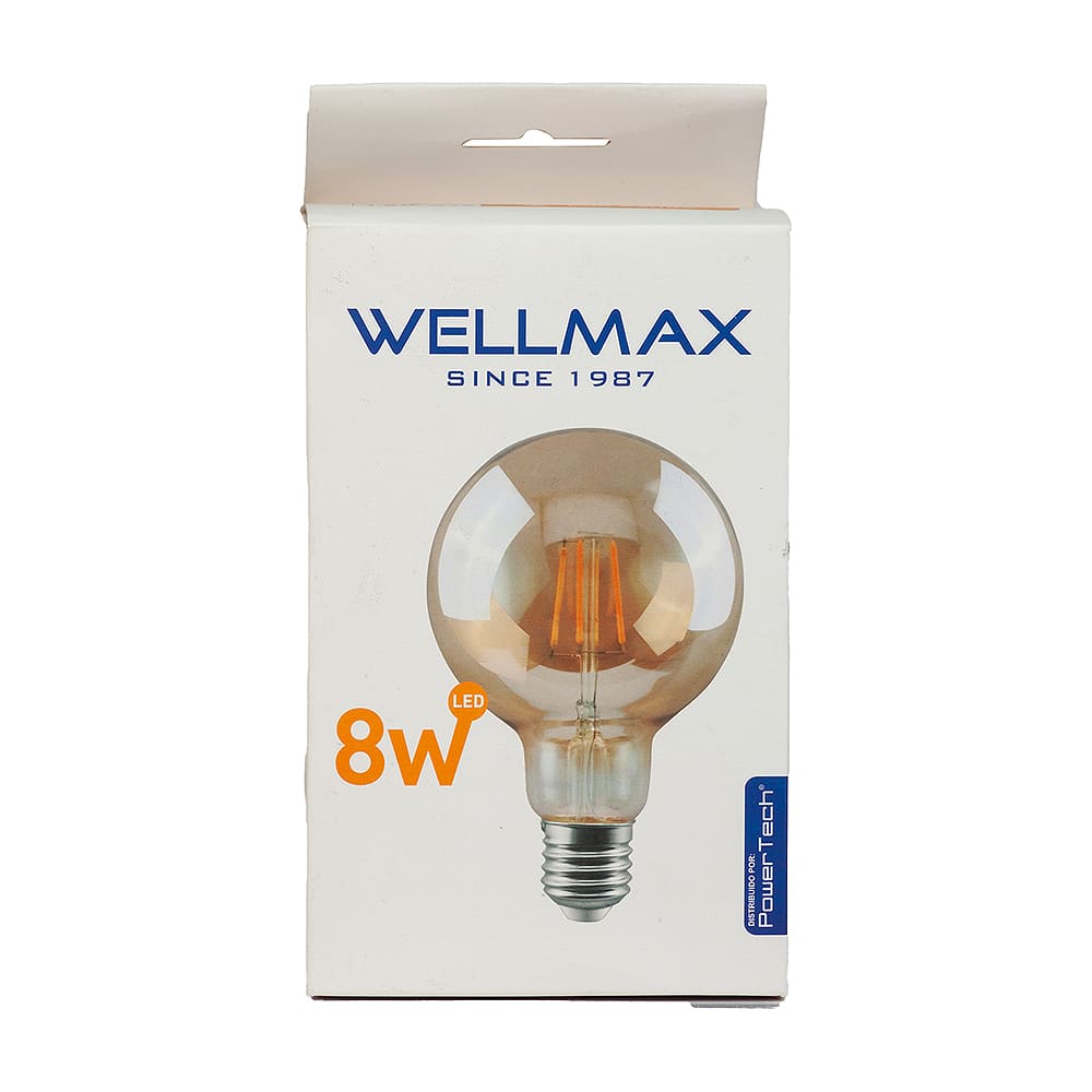 Foco Led 8W Vintage Globo Wellmax