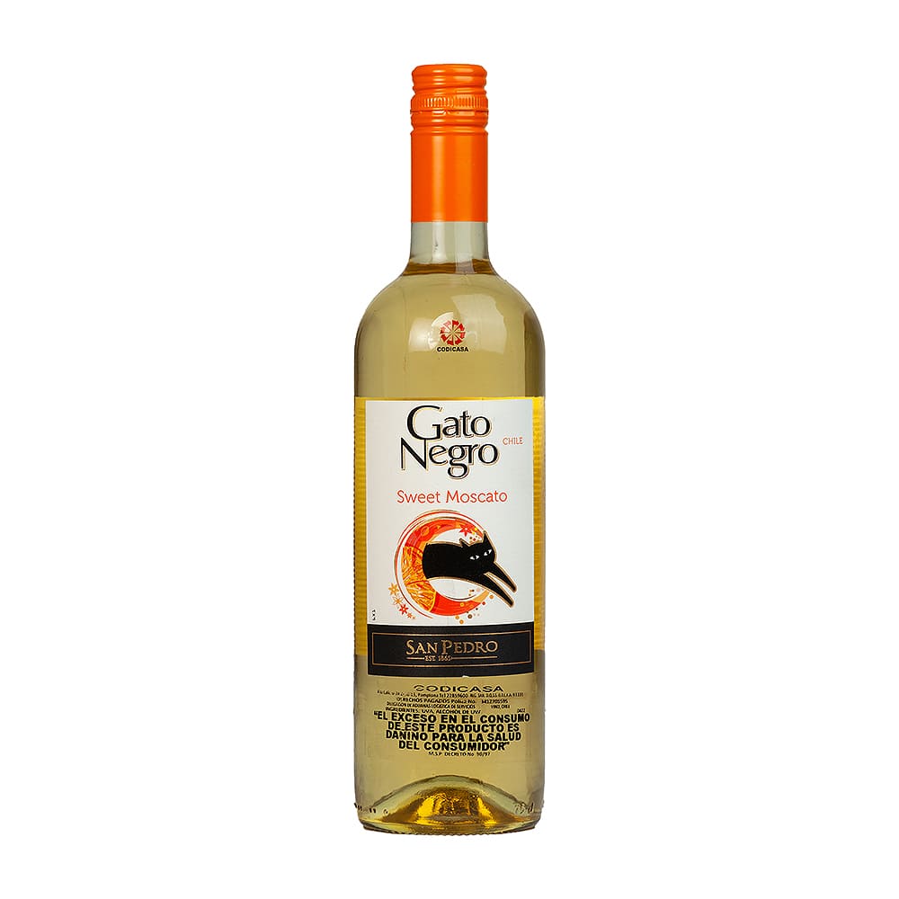 Vino Sweet Moscato Gato Negro