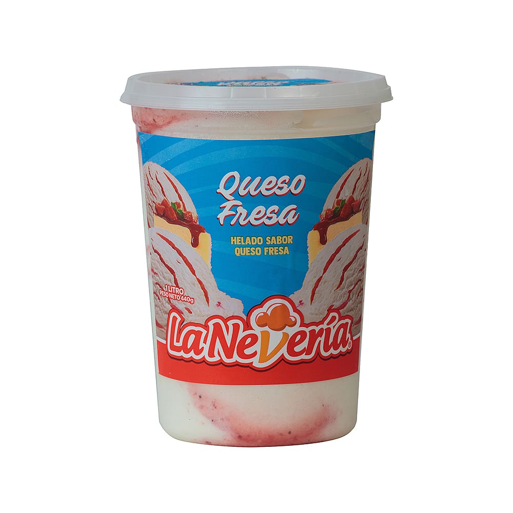Helado Queso Fresa La Nevería