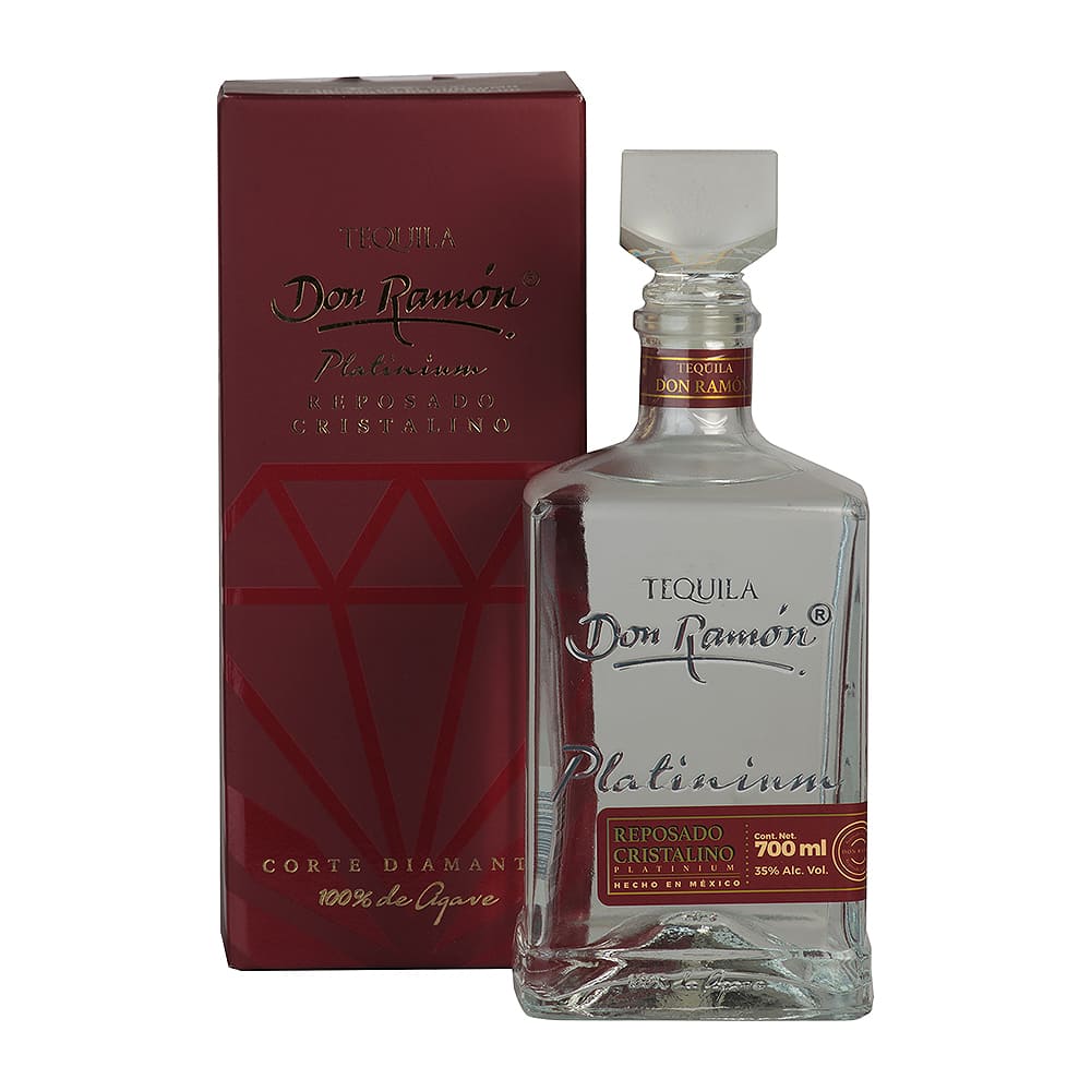 Tequila Reposado Cristalino Platinium Don Ramón