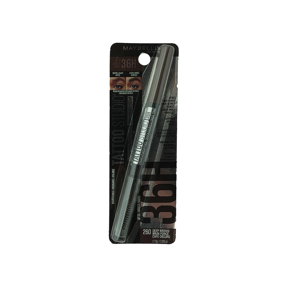 Delineador Cejas Café Oscuro No.260 Tattoo Studio Maybelline