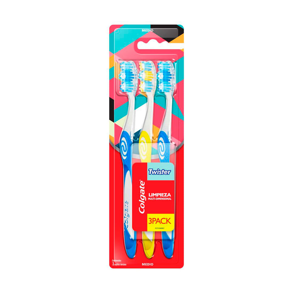 Cepillo Dental Twister Medio Colgate