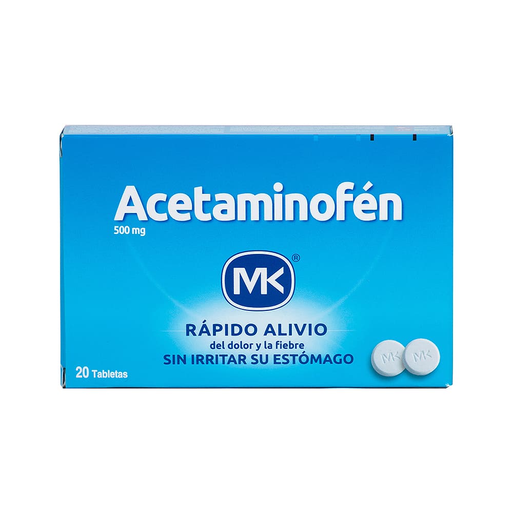 Analgésico Acetaminofen Mk