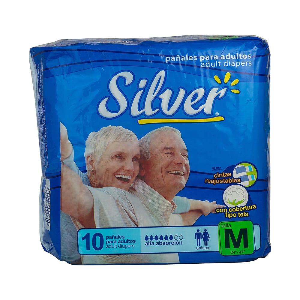 Silver Ropa Pañal Talla M Alta Absorción